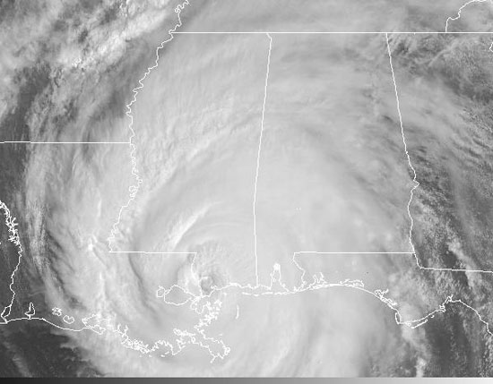 Satellite Image of Hurricane Katrina